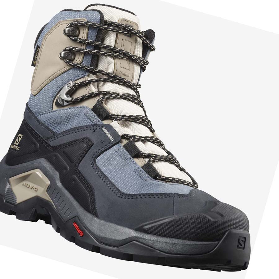 Salomon WoQUEST ELEMENT GORE-TEX Túracipő Női Fekete | HU 2841DFM